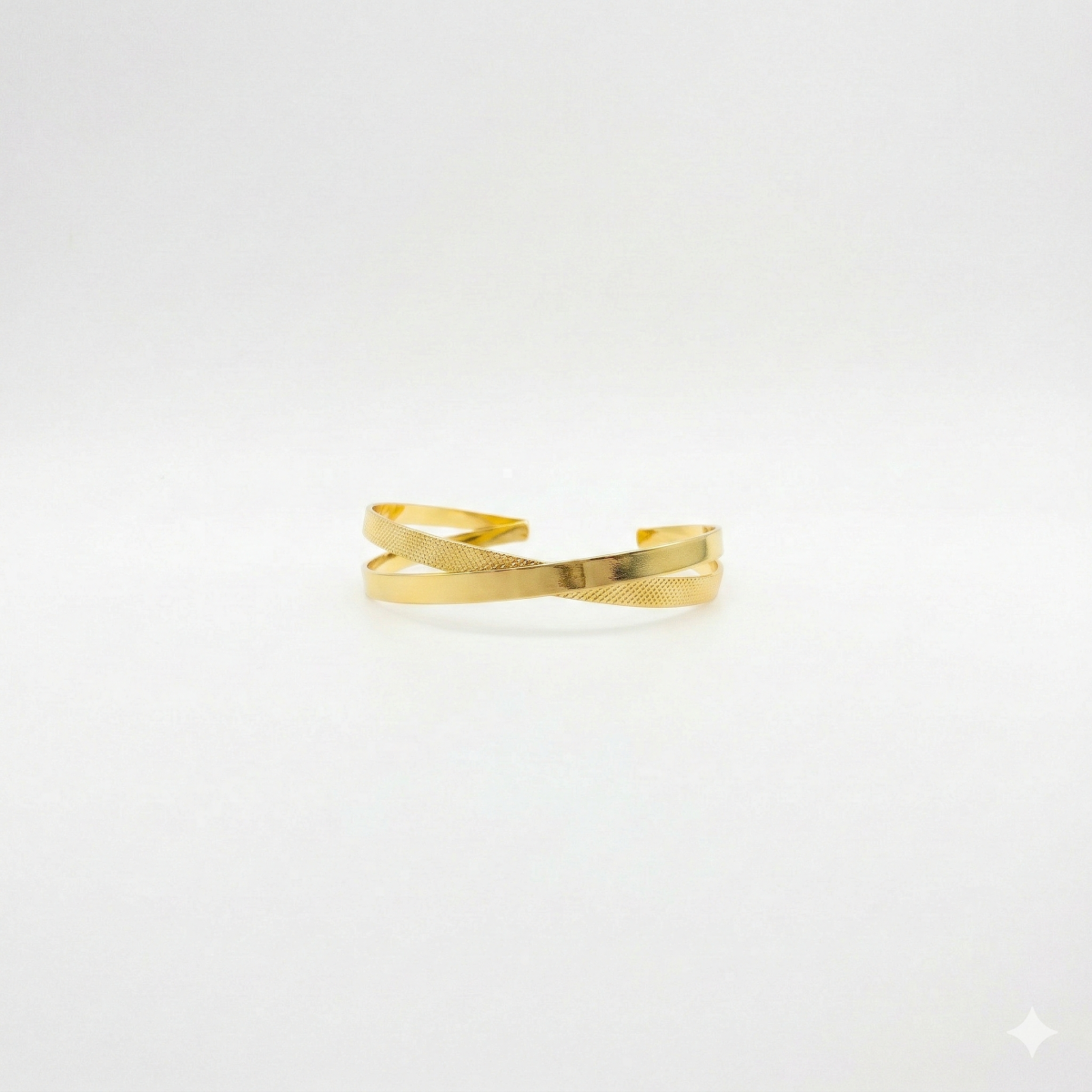 Eleganter Offener Armreif In Gold Minimalistischer Damen