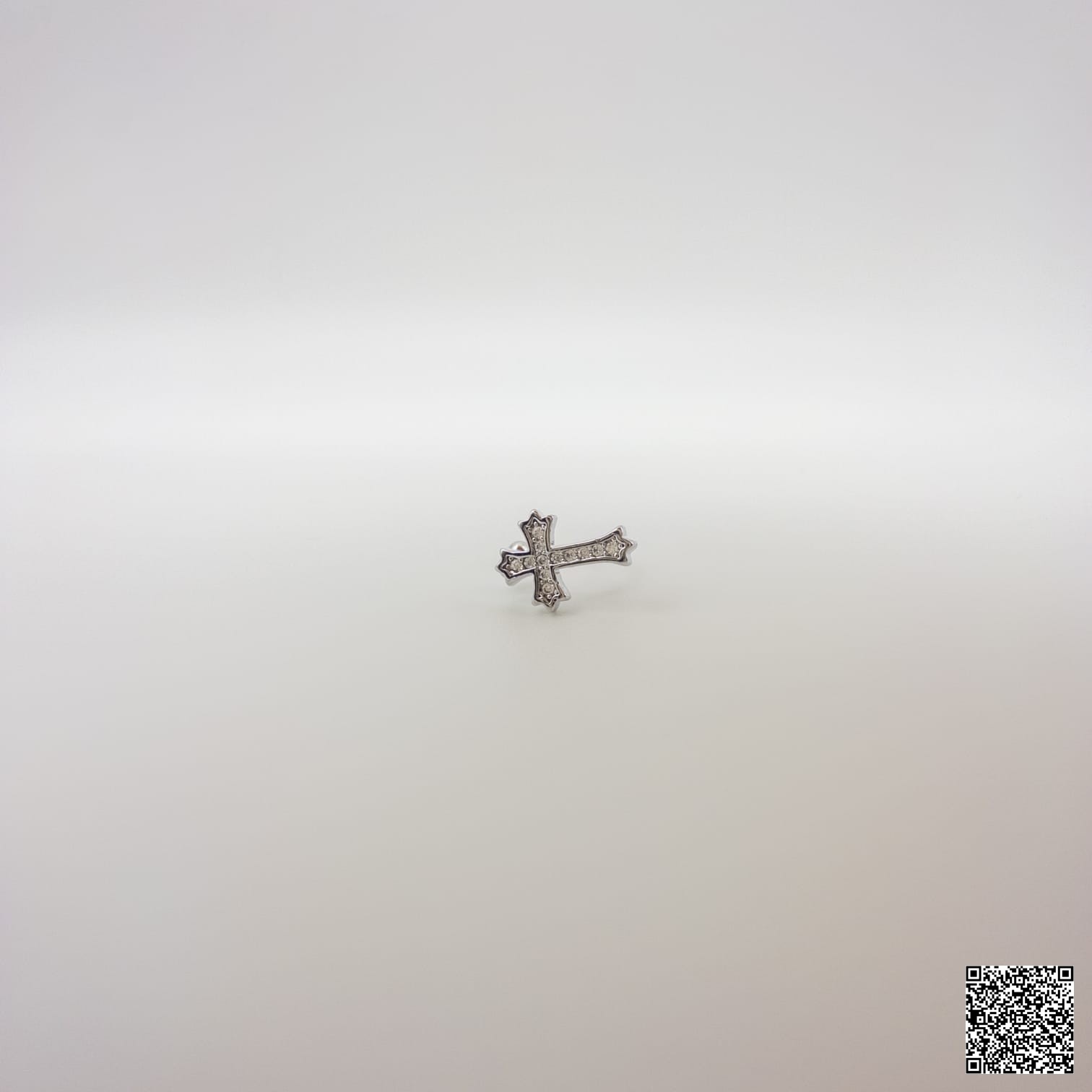Ear Cuff Damen Silber Kreuz Zirkonia Ohrschmuck