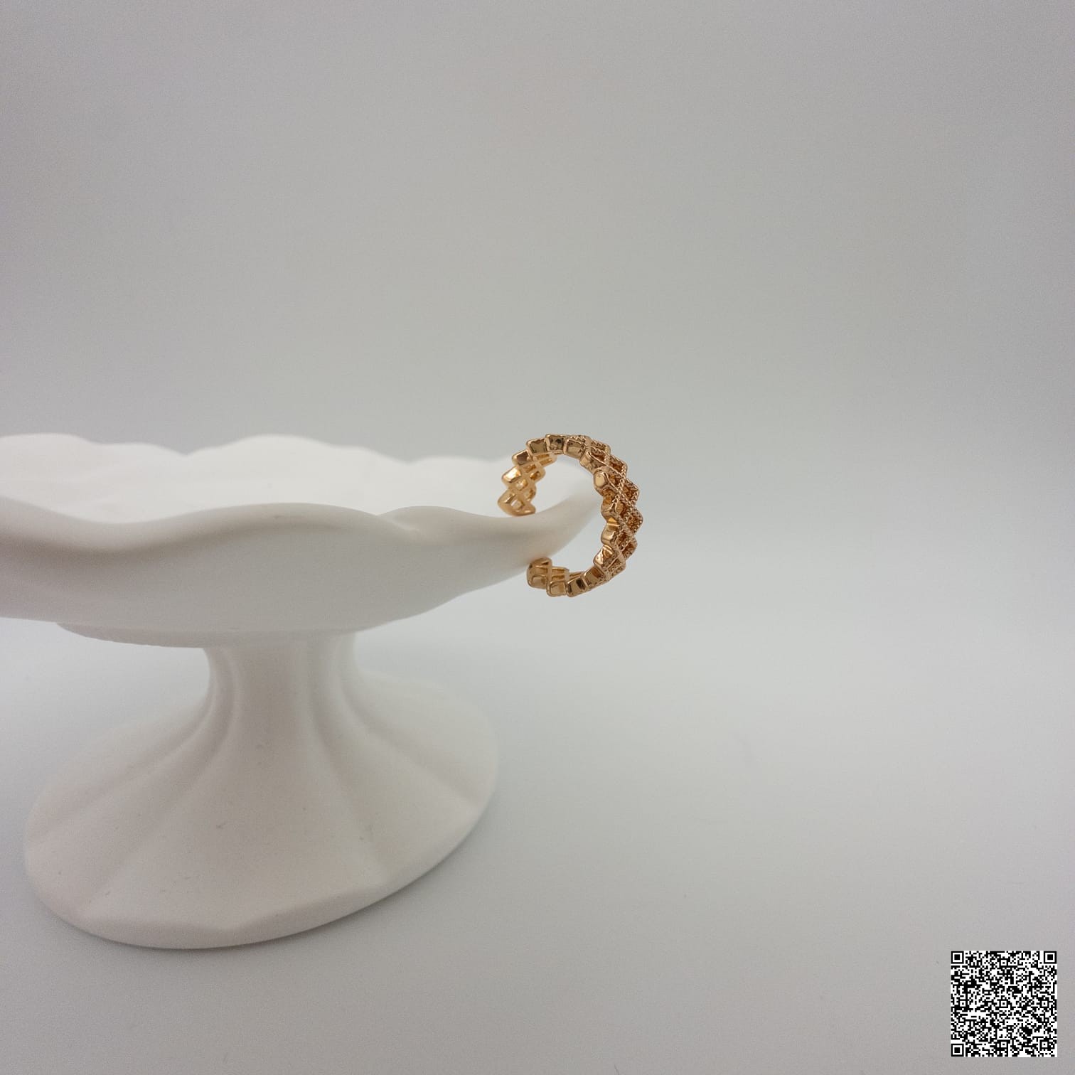 Eleganter Geometrischer Ear Cuff Für Damen Goldfarbener