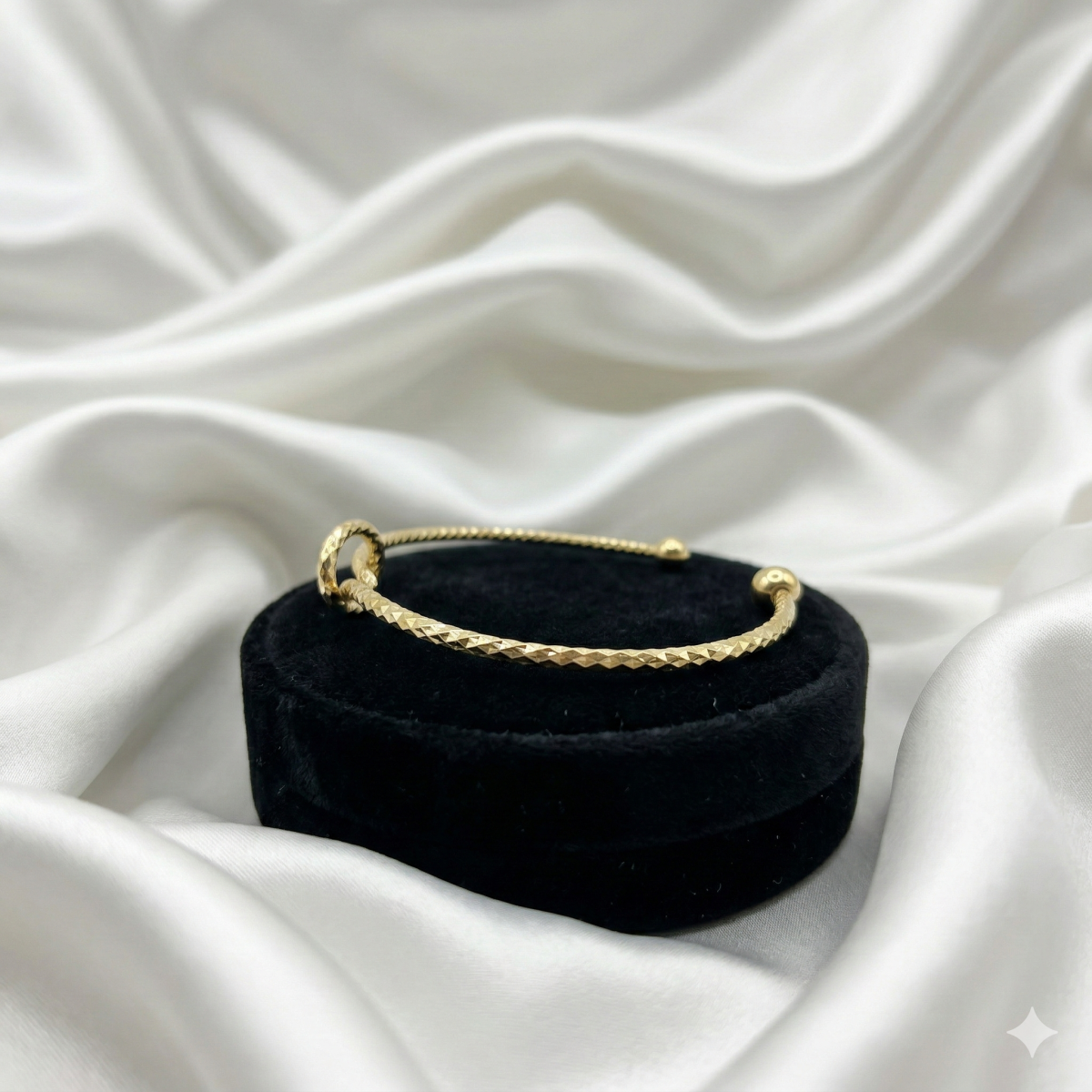 Knoten Armreif Für Damen Goldfarben & Silberfarben