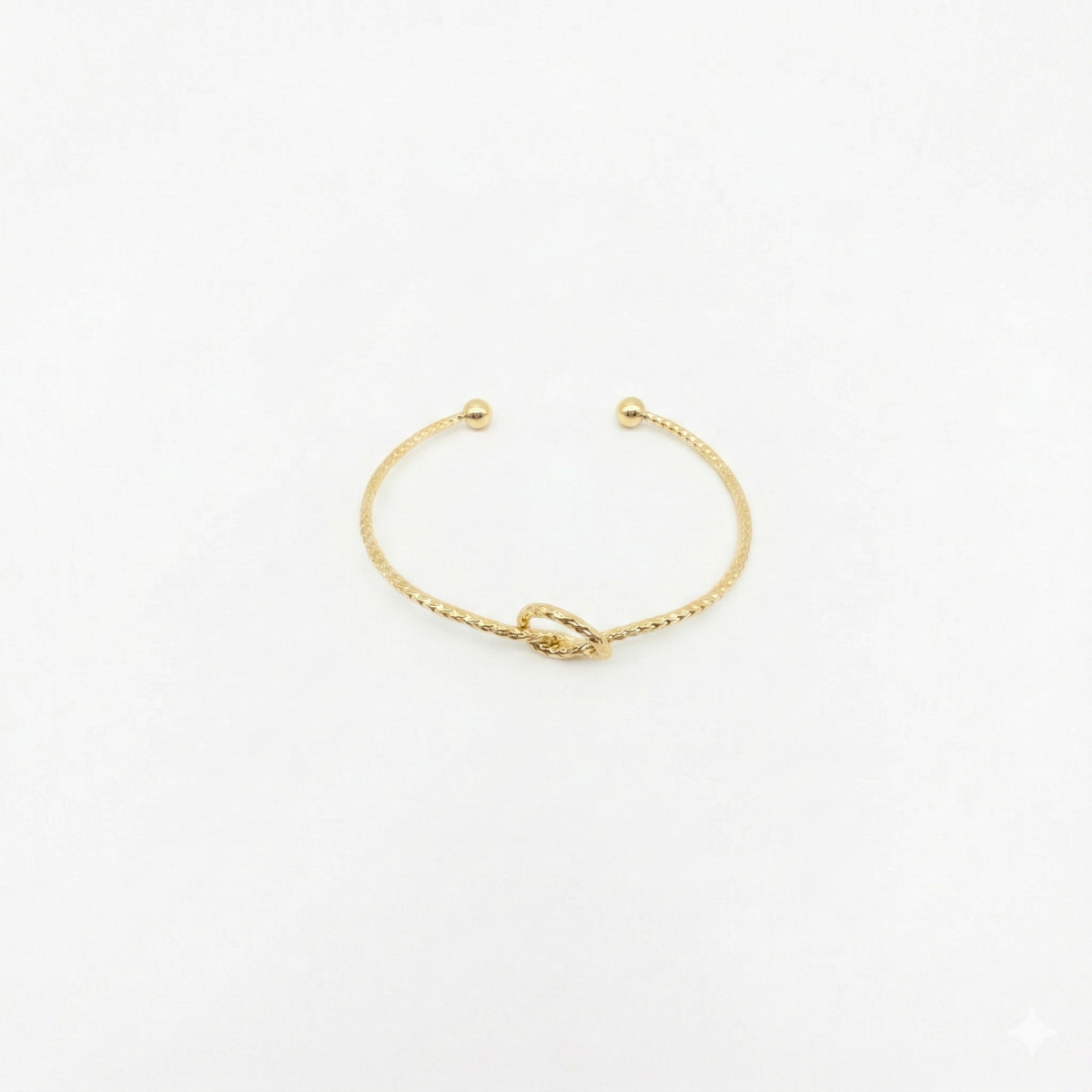 Knoten Armreif Für Damen Goldfarben & Silberfarben