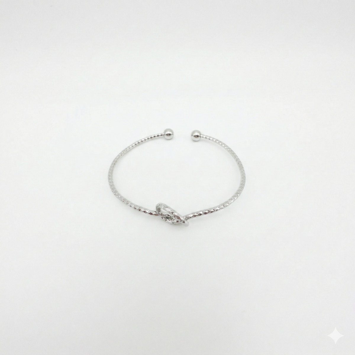 Knoten Armreif Für Damen Goldfarben & Silberfarben