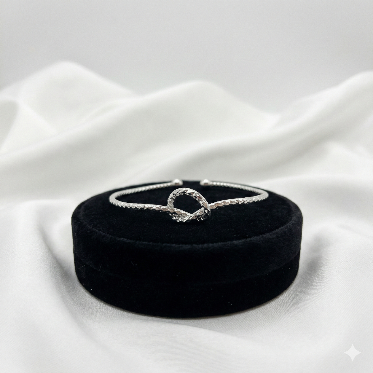 Knoten Armreif Für Damen Goldfarben & Silberfarben