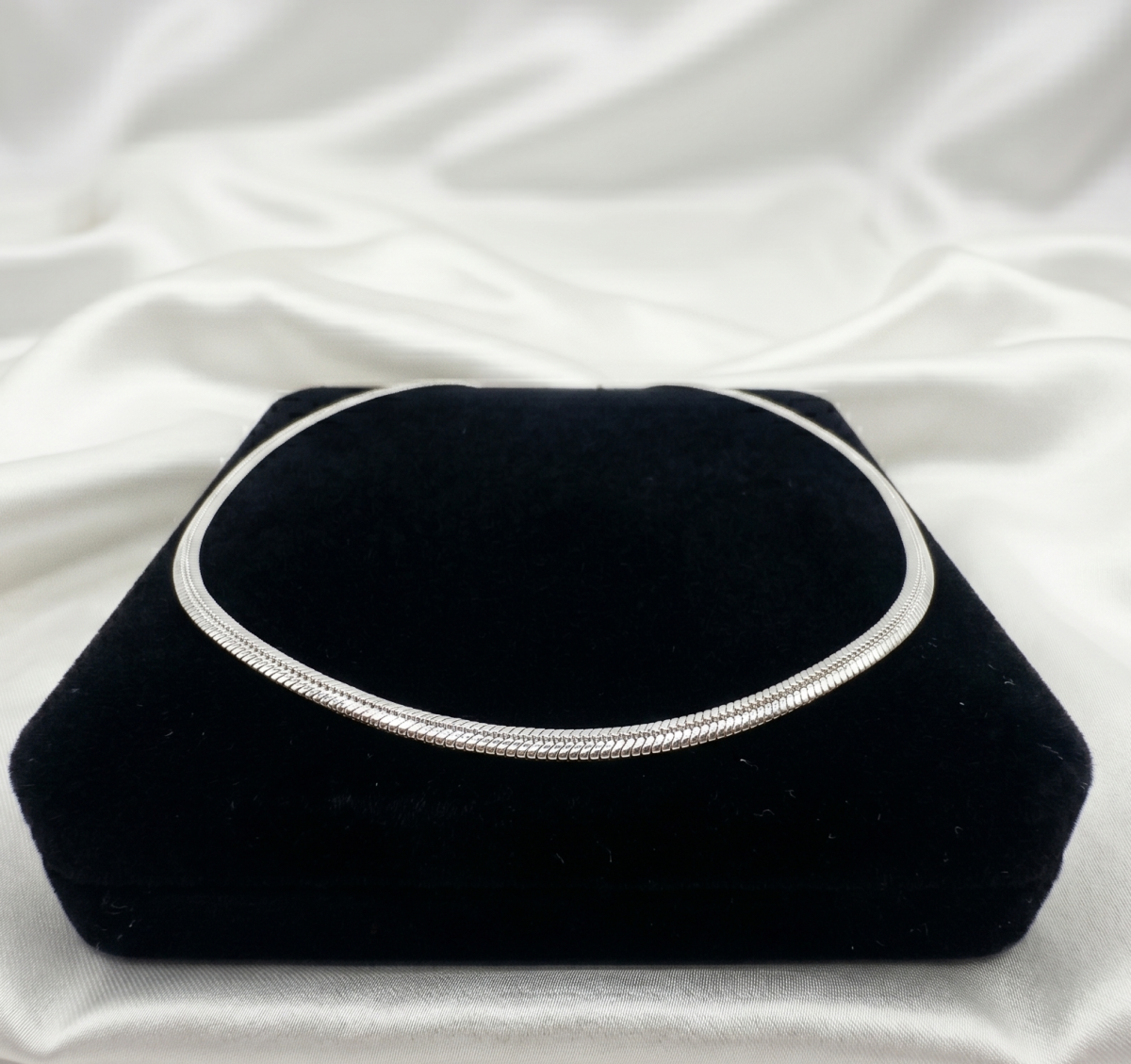 Silberfarbene Schlangenkette Für Damen