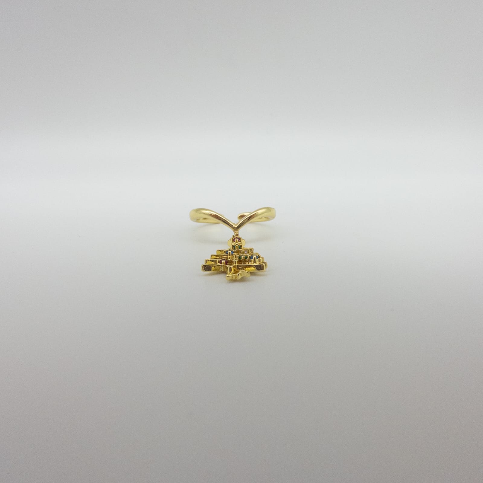 Elegantes Goldfarbenes Schmuckset Mit Palmenanhängern Halskette &