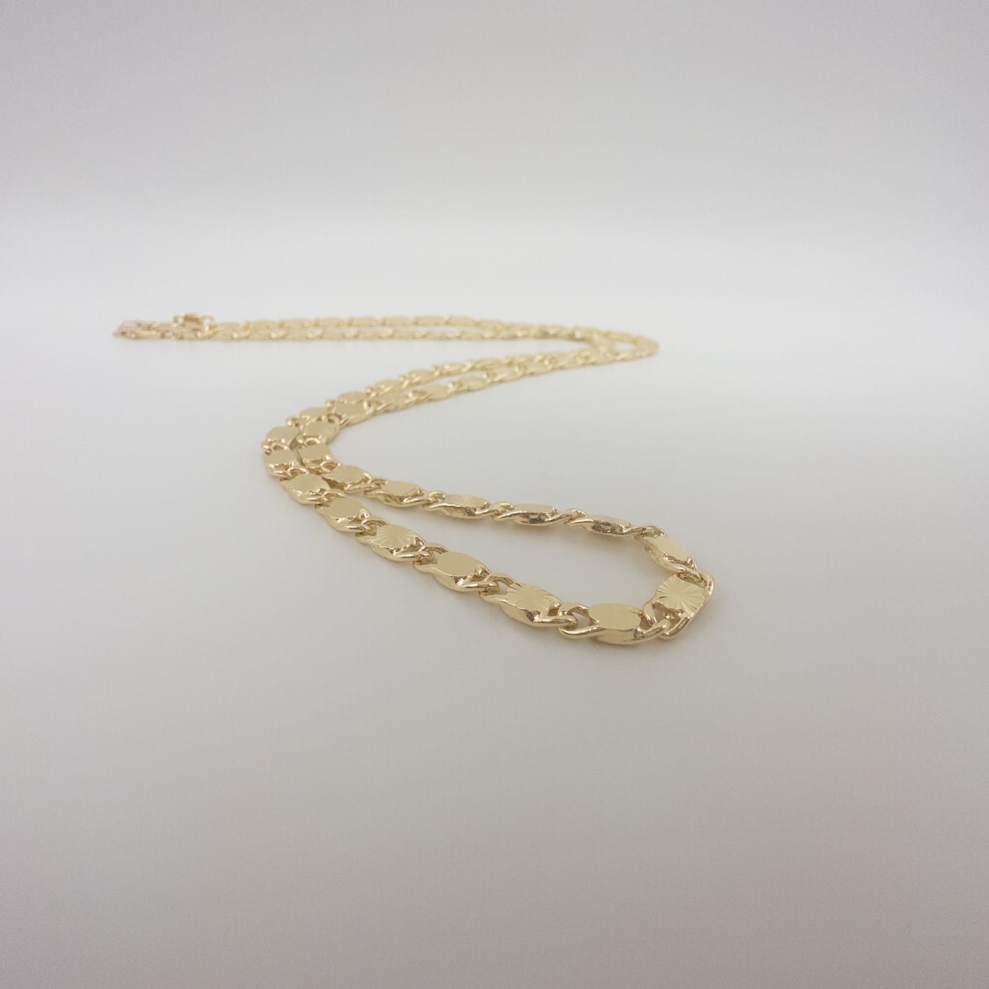 Vergoldete Gliederkette Für Damen Elegante Lange Halskette