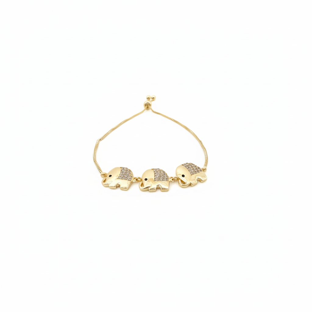 Elegantes Gold-Armband Mit Herz-Elementen