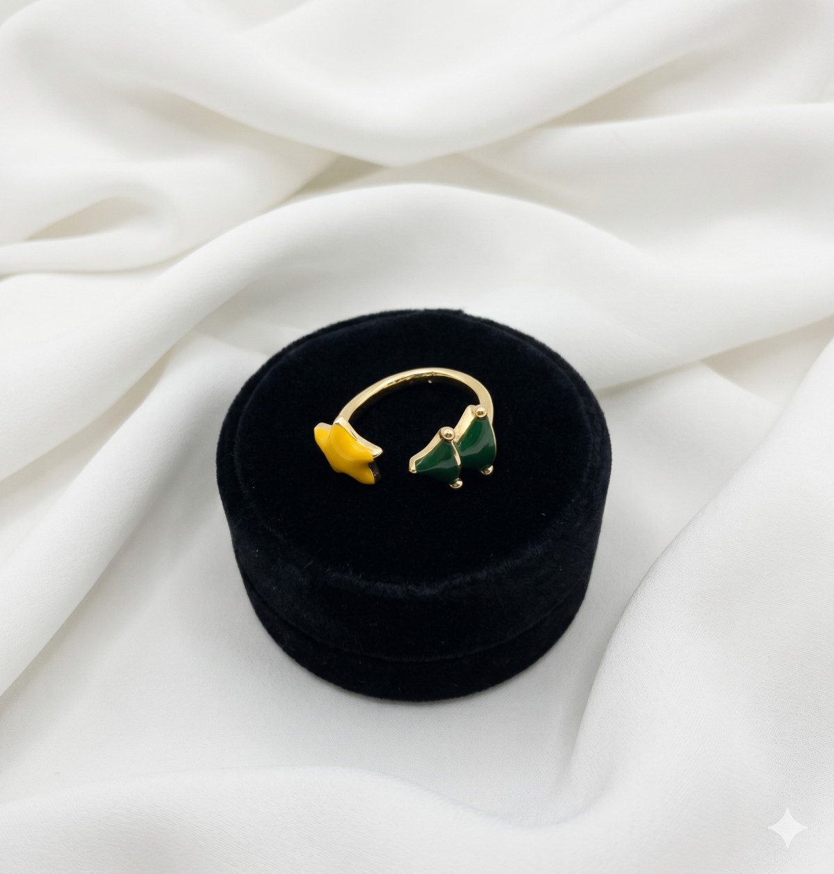Süße Weihnachts-Ohrstecker Mit Stern & Tannenbaum Goldfarben