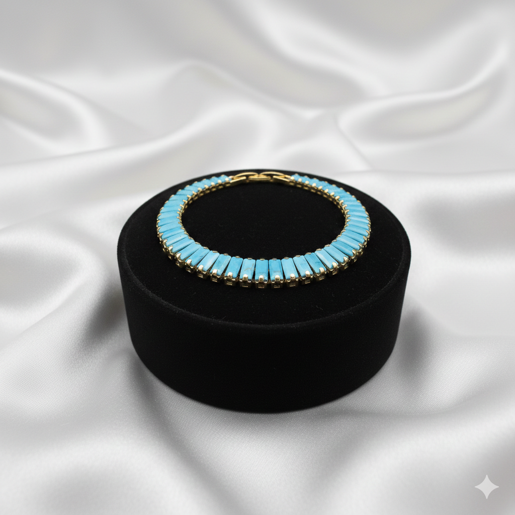 Türkises Perlenarmband Elegantes Damen Armband