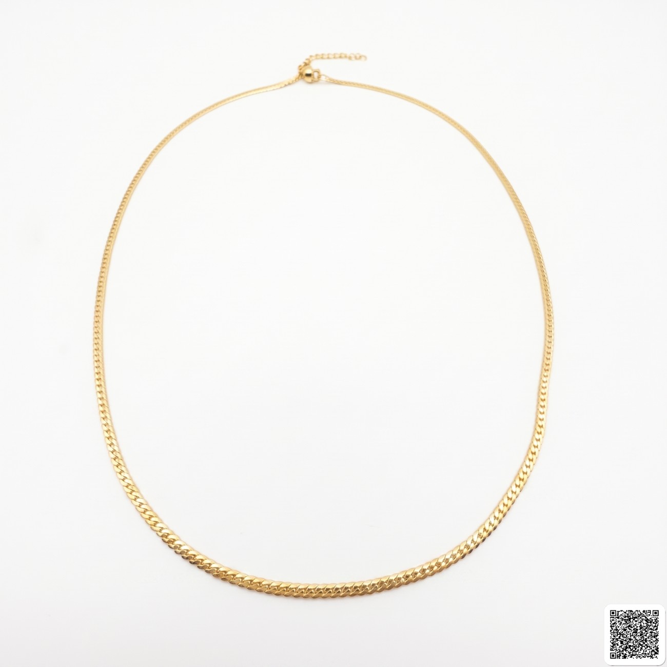 Vergoldete Schlangenkette Für Damen Elegante Flache Halskette Im