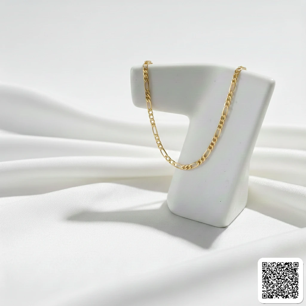 Goldene Figaro Halskette Für Damen Elegante Goldkette In Goldoptik