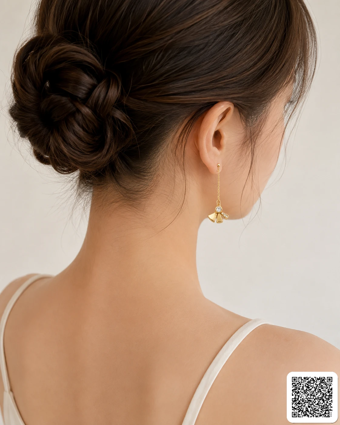 Goldfarbene Hängeohrringe Mit Zirkonia Elegante Damen Ohrringe