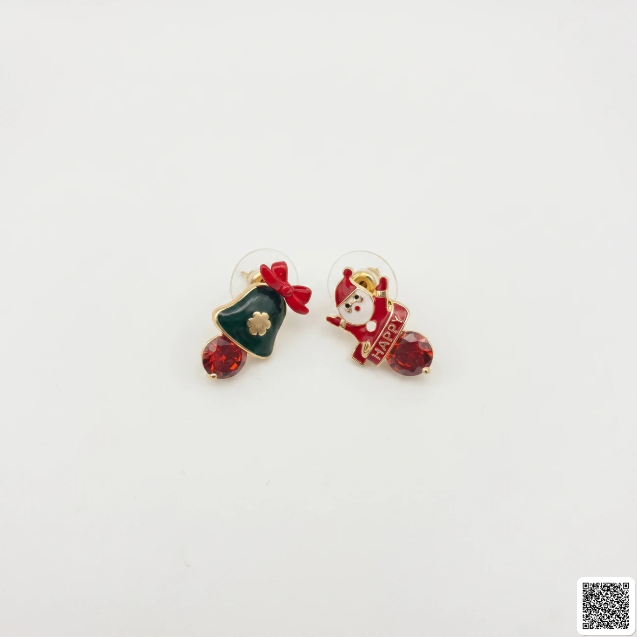 Weihnachts Ohrringe Damen Mit Weihnachtsmann Und Tannenbaum