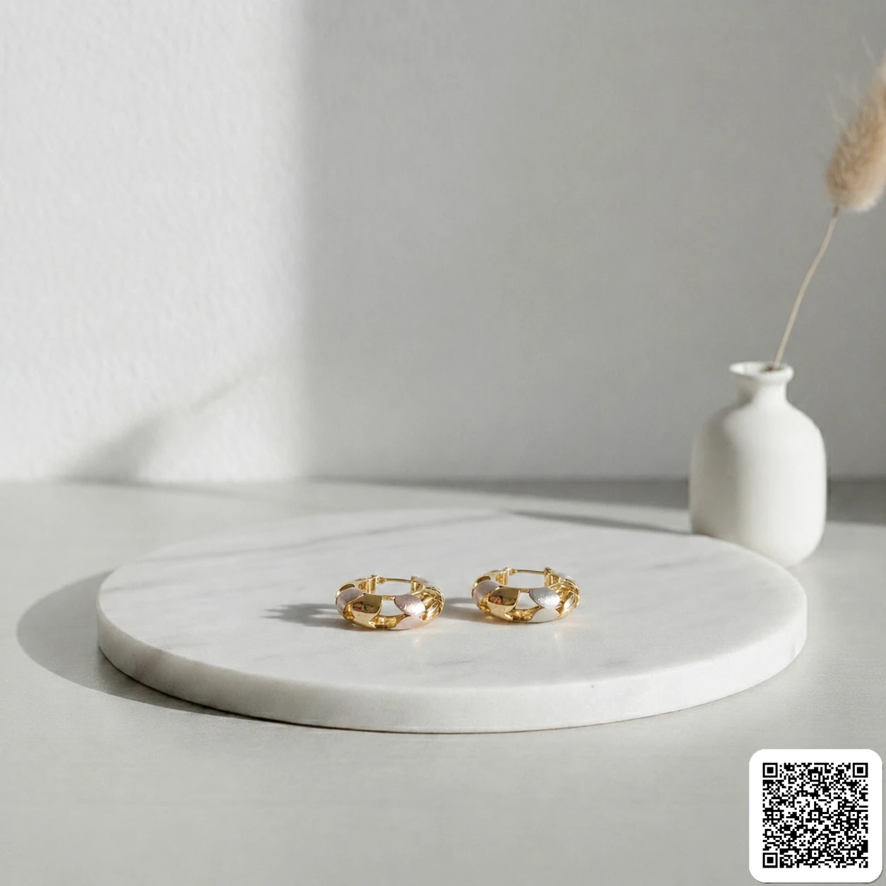 Elegante Vergoldete Creolen Für Damen