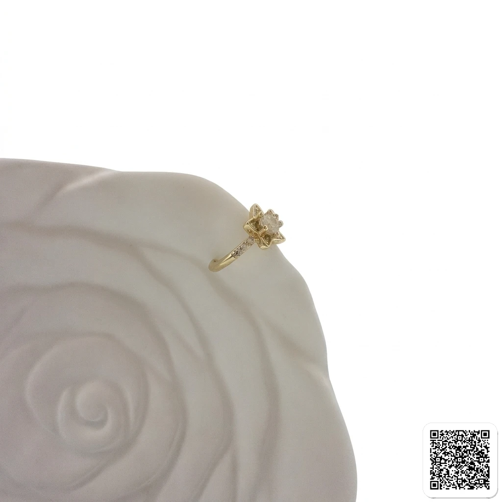 Ear Cuff Damen Gold Stern Zirkonia Ohrschmuck