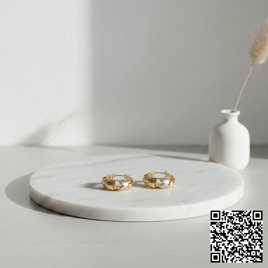 Elegante Vergoldete Creolen Für Damen