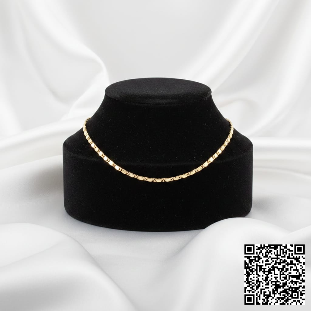 Vergoldete Gliederkette Für Damen Elegante Lange Halskette