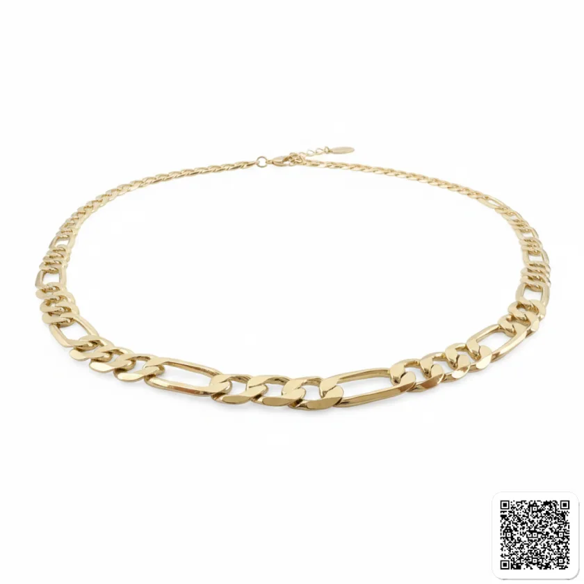 Goldene Figaro Halskette Für Damen Elegante Goldkette In Goldoptik