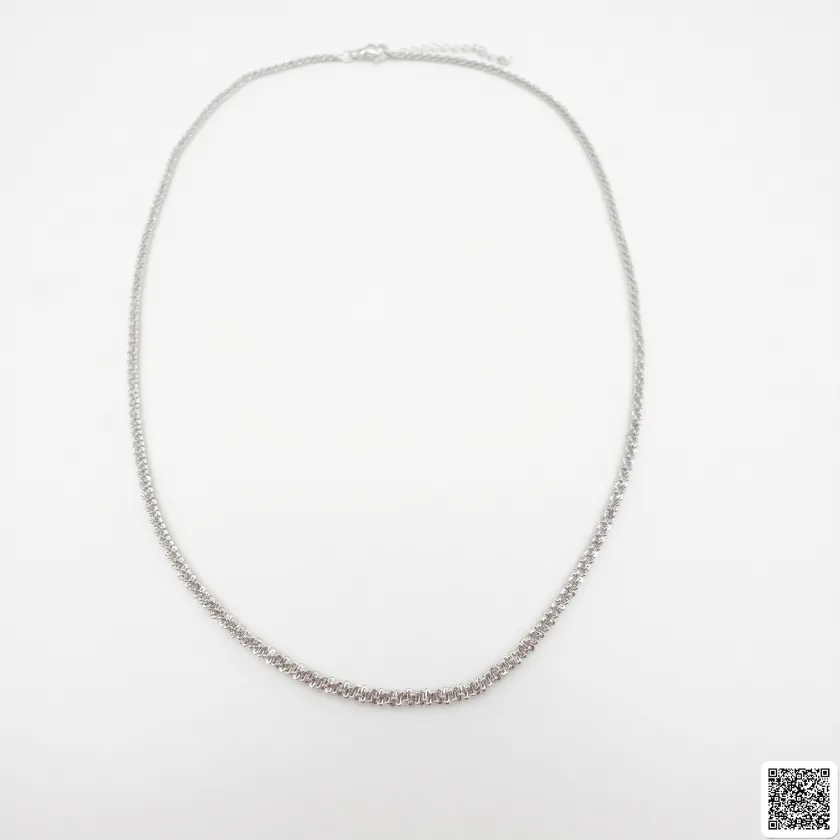 Silberfarbene Schlangenkette Für Damen