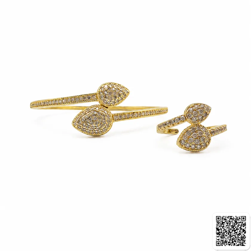 Armreif im Tropfen-Design