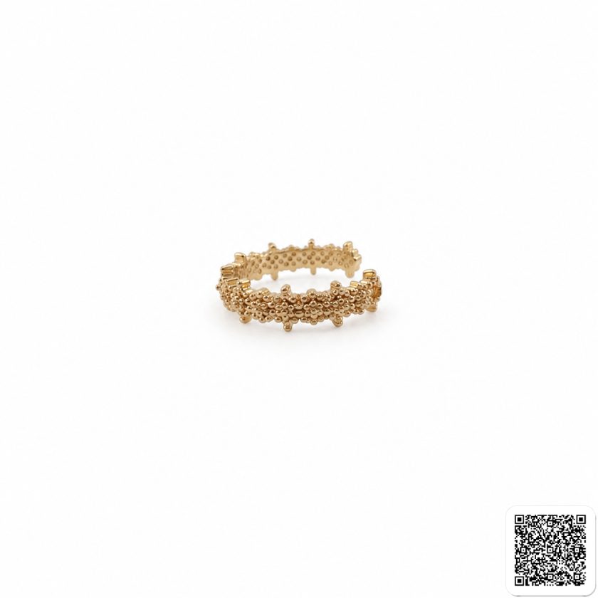 Eleganter Geometrischer Ear Cuff Für Damen Goldfarbener