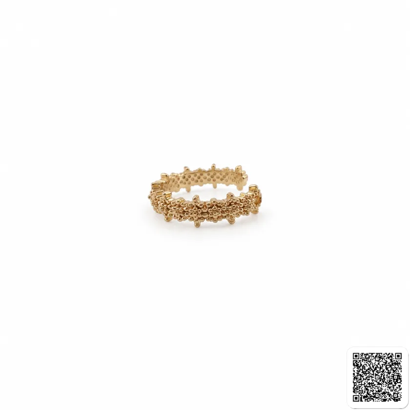 Eleganter Geometrischer Ear Cuff Für Damen Goldfarbener