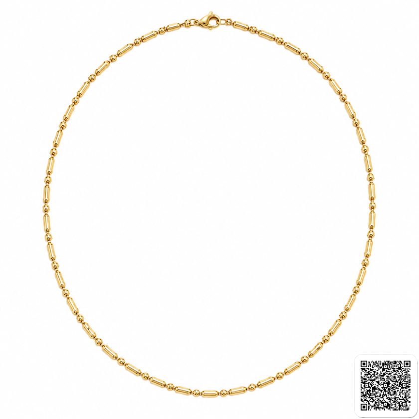 Vergoldete Gliederkette Für Damen Elegante Lange Halskette