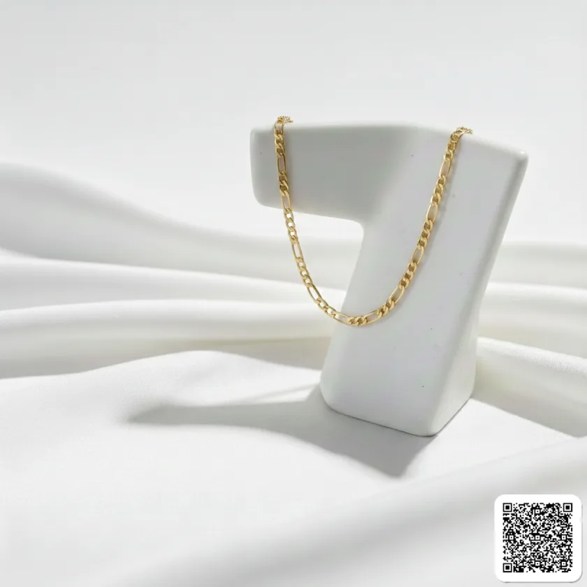 Goldene Figaro Halskette Für Damen Elegante Goldkette In Goldoptik