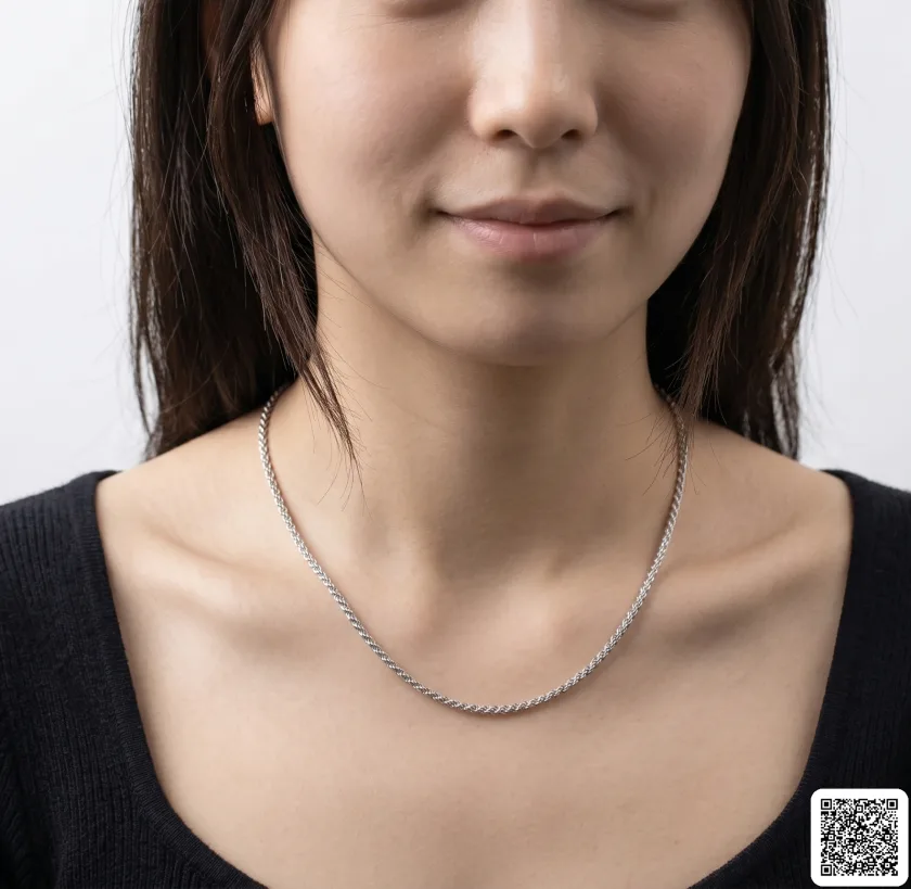 Silberfarbene Schlangenkette Für Damen