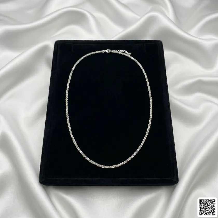 Silberfarbene Schlangenkette Für Damen