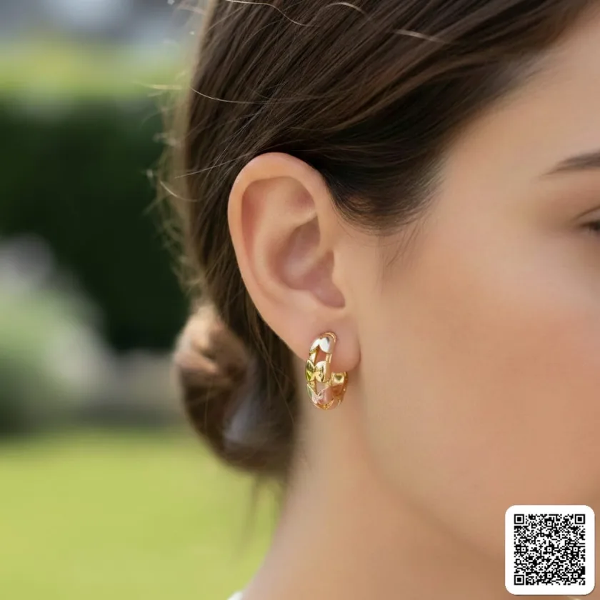 Elegante Vergoldete Creolen Für Damen