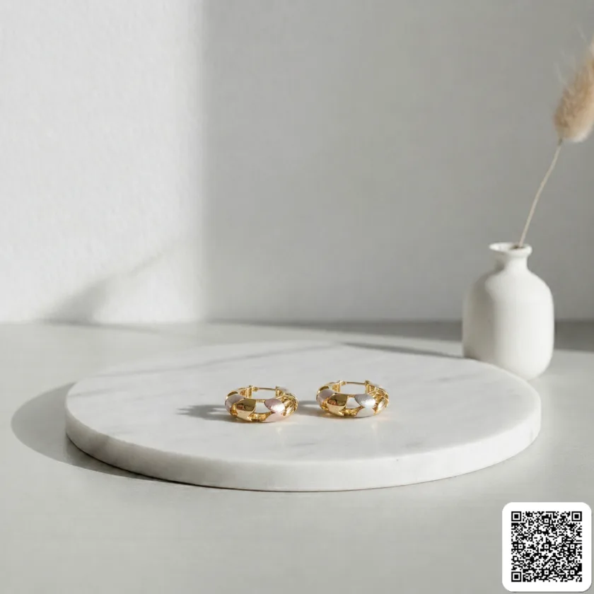 Elegante Vergoldete Creolen Für Damen
